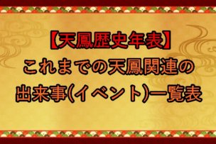 天鳳歴史年表 これまでの天鳳関連の出来事 イベント 一覧表